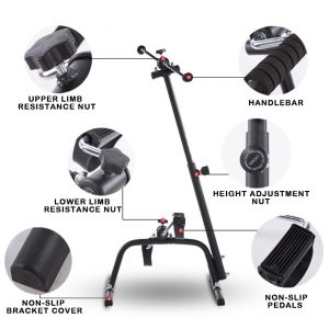 Lazy Fitness Stepper Upper And Lower Limbs Exercise Bike Thigh Workout Machine Gym Indoor Cycling Stationary Bike For Home