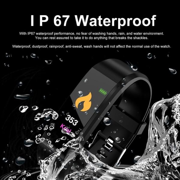 Sport Smart Watch Wristband Fitness Tracker Watch Health Heart Rate Band Blood Pressure Waterproof Smart Bracelet Smartband
