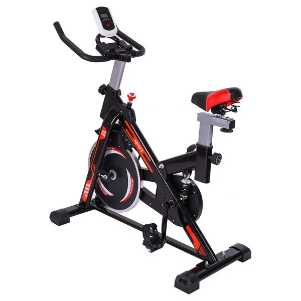 Indoor Cycling Bike With Shock Absorption System Stationary Professional Exercise Sport Bike