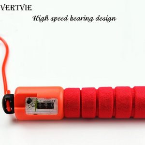 Professional Sponge Jump Rope With Electronic Counter Adjustable Fast Speed Counting Jump Rope Skipping Wire Fittness Gear
