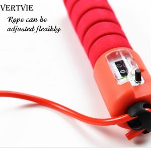 Professional Sponge Jump Rope With Electronic Counter Adjustable Fast Speed Counting Jump Rope Skipping Wire Fittness Gear