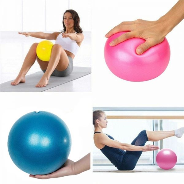 25cm Pilates ball yoga Ball Exercise Gymnastic Fitness Pilates Ball Balance Exercise Fitness Yoga Core and Indoor Training Ball