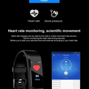 Sport Smart Watch Wristband Fitness Tracker Watch Health Heart Rate Band Blood Pressure Waterproof Smart Bracelet Smartband