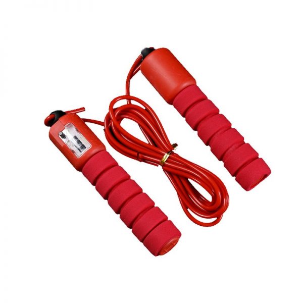 Professional Sponge Jump Rope With Electronic Counter Adjustable Fast Speed Counting Jump Rope Skipping Wire Fittness Gear